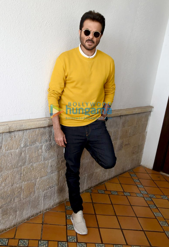Anil Kapoor, Madhuri Dixit and Ajay Devgn snapped promoting their film Total Dhamaal