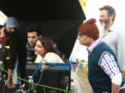 on the sets of the movie Ek Ladki Ko Dekha Toh Aisa Laga