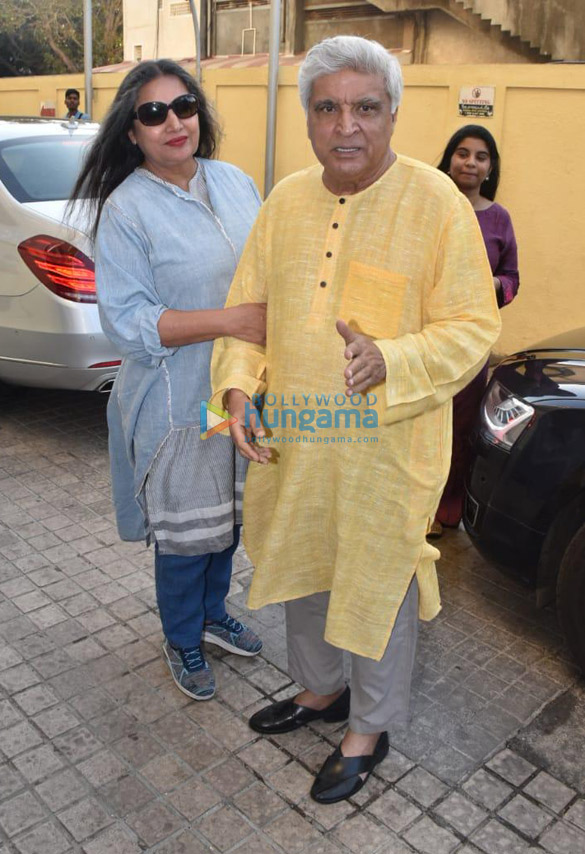 Javed Akhtar and Shabana Azmi snapped at PVR Juhu