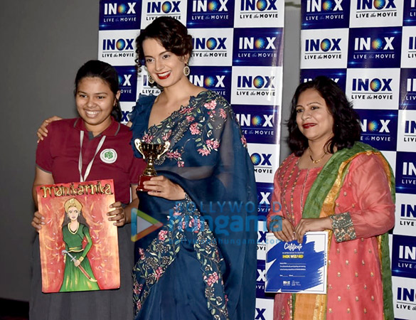 Kangana Ranaut graces a screening of her film Manikarnika – The Queen Of Jhansi at Inox in Ghatkopar