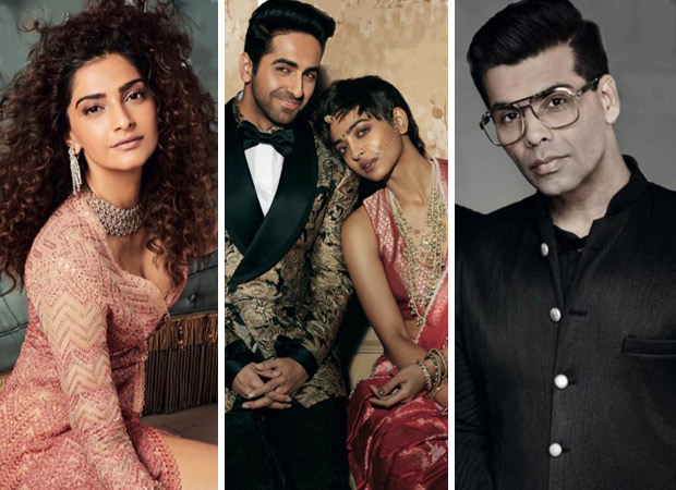 Ayushmann Khurrana, Radhika Apte, Sonam Kapoor Ahuja, and Karan Johar lead the pack as cover stars for Brides Today this month! Sonam Kapoor Ahuja, Ayushmann Khurrana, Radhika Apte, Karan Johar for Brides Today covers (Featured)