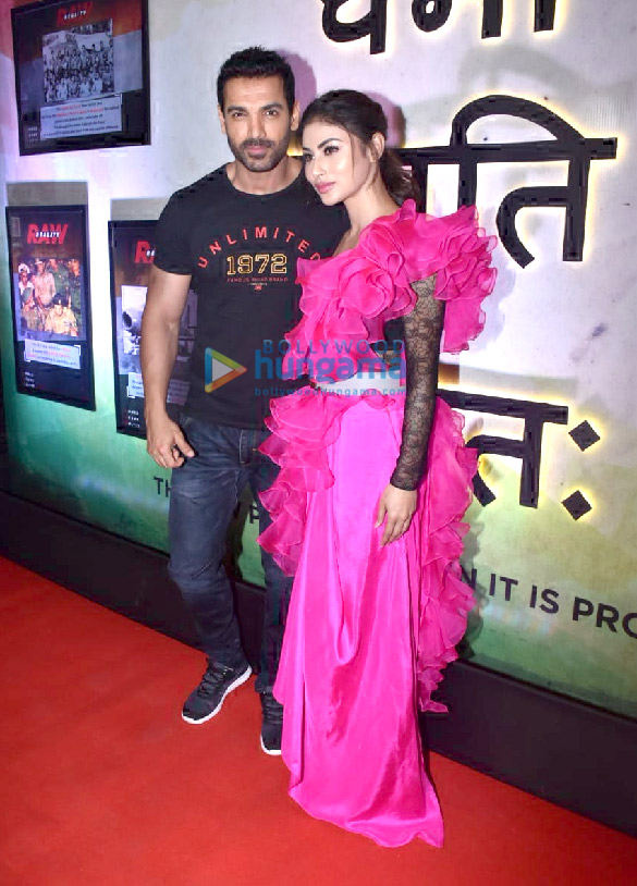 John Abraham and Mouni Roy snapped at the trailer launch of ‘Romeo