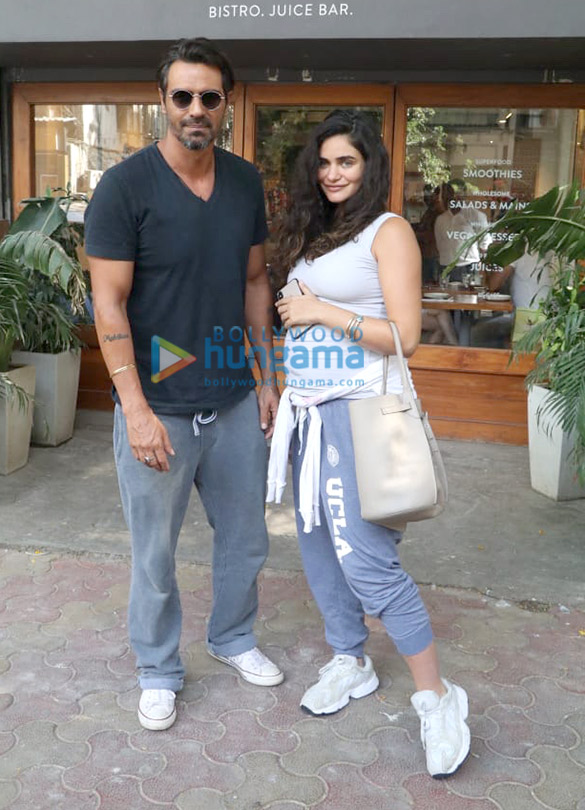 Photos: Arjun Rampal and Gabriella Demetriades snapped at Sequel