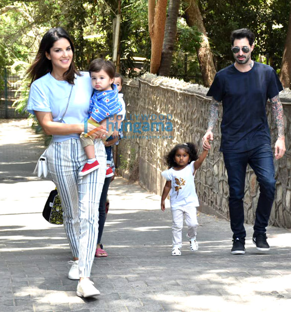 Photos: Sunny Leone snapped with her family at Juhu