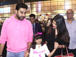 Aishwarya with family & Karishma Tanna spotted at Airport
