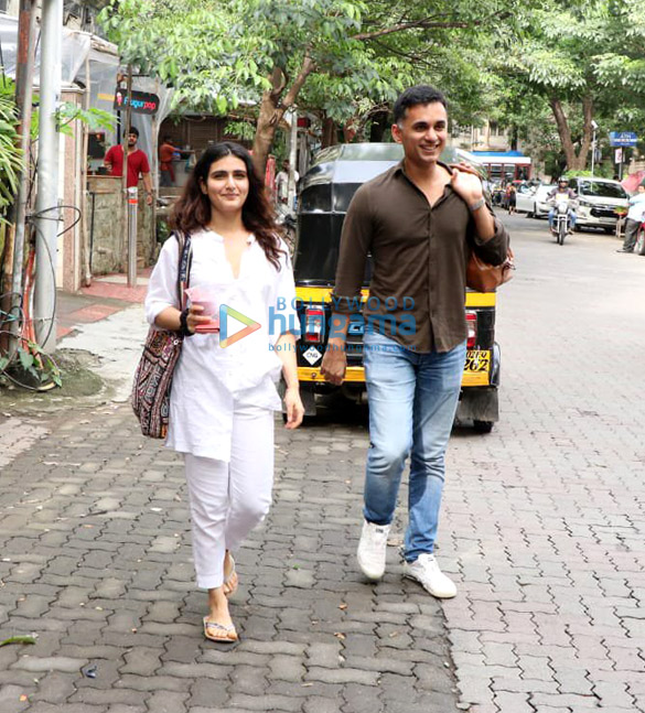 Photos: Fatima Sana Shaikh snapped with a friend at The Kitchen Garden in Bandra