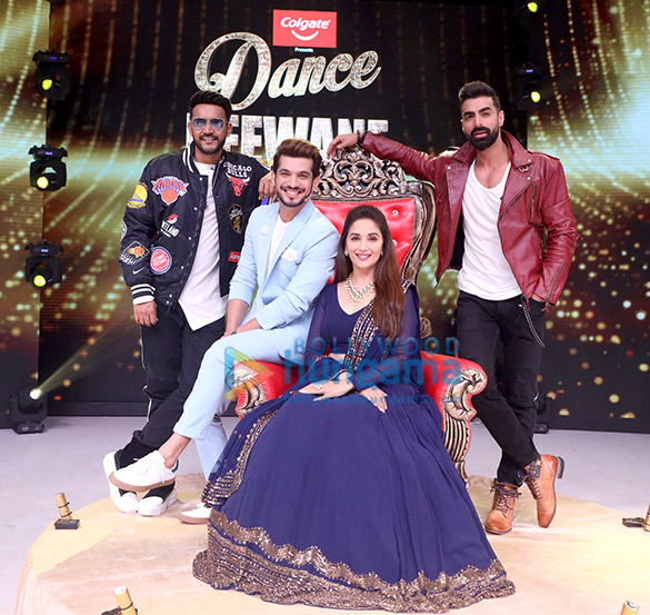 Photos: Sonakshi Sinha, Madhuri Dixit and Saroj Khan snapped on sets of Dance Deewane