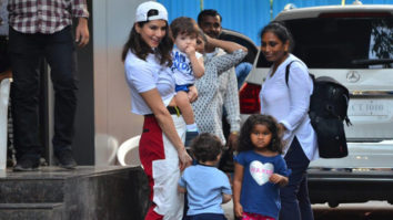 Sunny Leone spotted at play school juhu with her childs