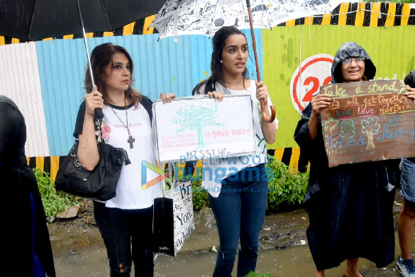 Photos: Shraddha Kapoor stands tall in protest to protect the trees of Aarey forest