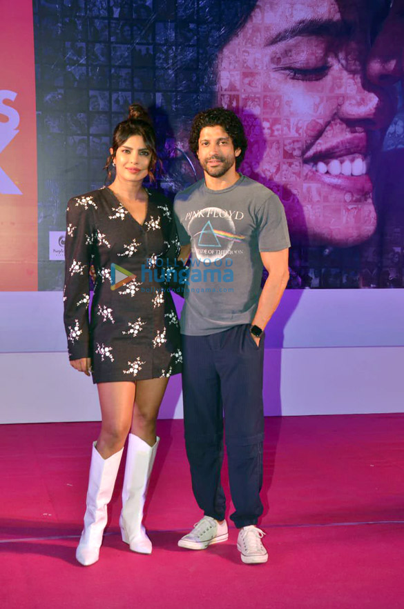 Photos: Priyanka Chopra Jonas and Farhan Akhtar snapped promoting their film The Sky Is Pink in Bandra
