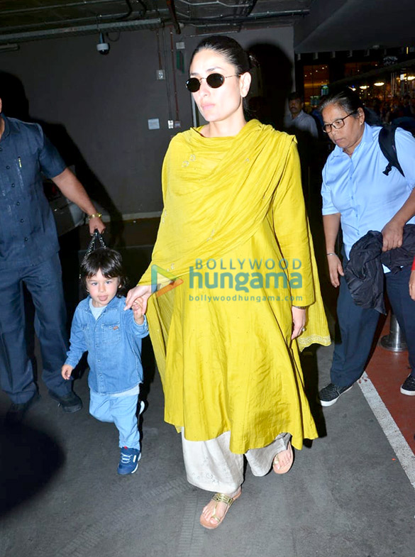 Photos: Kareena Kapoor Khan, Taimur Ali Khan, Saif Ali Khan and Diljit Dosanjh snapped at the airport