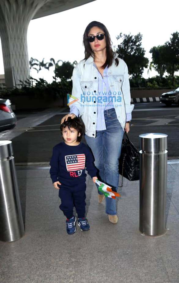 Photos: Kareena Kapoor Khan, Taimur Ali Khan and Kartik Aaryan snapped at the airport Photos: Kareena Kapoor Khan and Taimur Ali Khan snapped at the airport