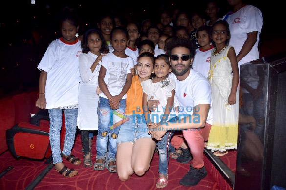 Photos: Pulkit Samrat and Kriti Kharbanda snapped at the special screening of ‘Pagalpanti’ for NGO kids of Shiksha Seva Foundation!