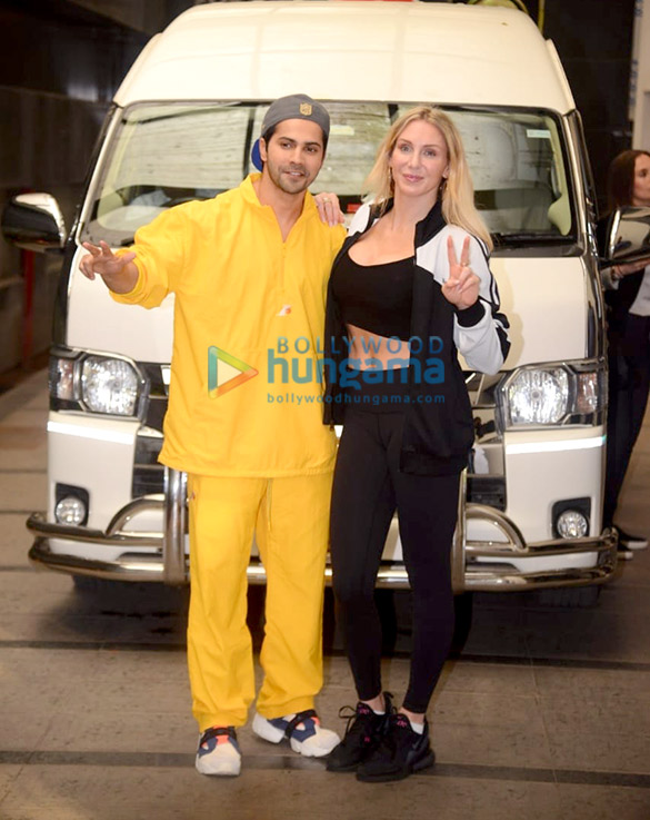 Photos: Varun Dhawan snapped at the gym with WWE super star Charlotte Flair