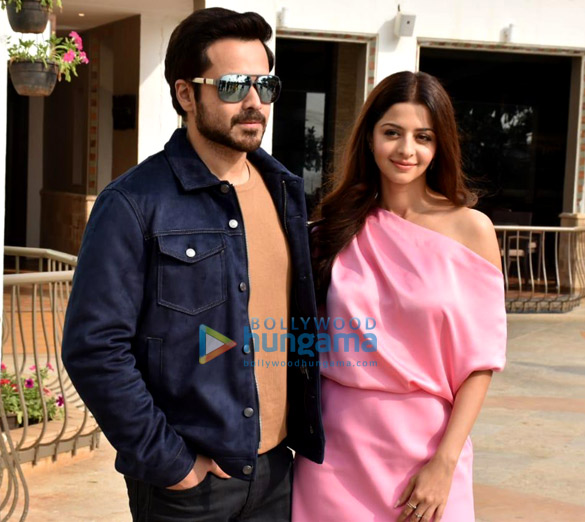 Photos: Vedhika Kumar and Emraan Hashmi snapped promoting their film The Body at Sun N Sand Hotel in Juhu