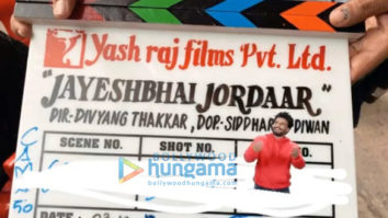 on the sets of the movie Jayeshbhai Jordaar