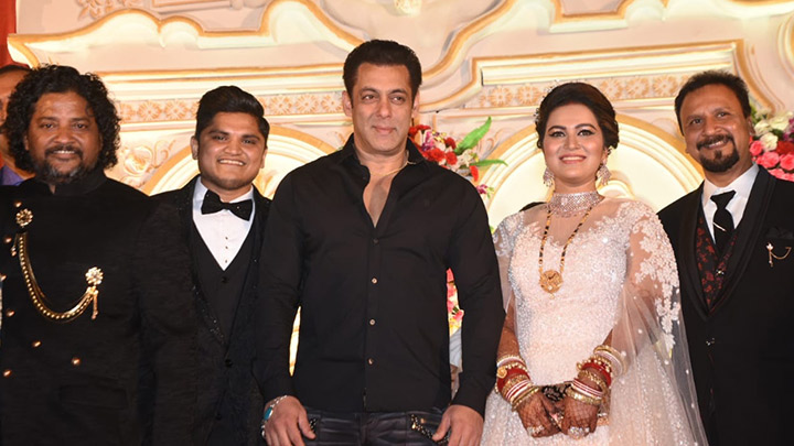 Salman Khan and others snapped at the wedding of makeup artist Raju Naag’s son