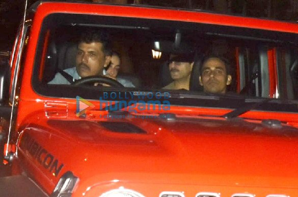 Photos: Saif Ali Khan and Kareena Kapoor Khan snapped in their new car in Bandra