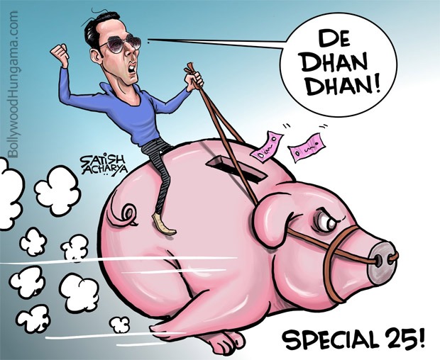Bollywood Toons: Akshay Kumar donates Rs. 25 crore from his savings to fight Corona!