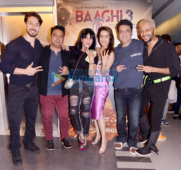 Photos: Tiger Shroff, Shraddha Kapoor, Sajid Nadiadwala and others snapped at Baaghi 3 promotions Photos: Tiger Shroff, Shraddha Kapoor, Sajid Nadiadwala and others snapped at Baaghi 3 promotions