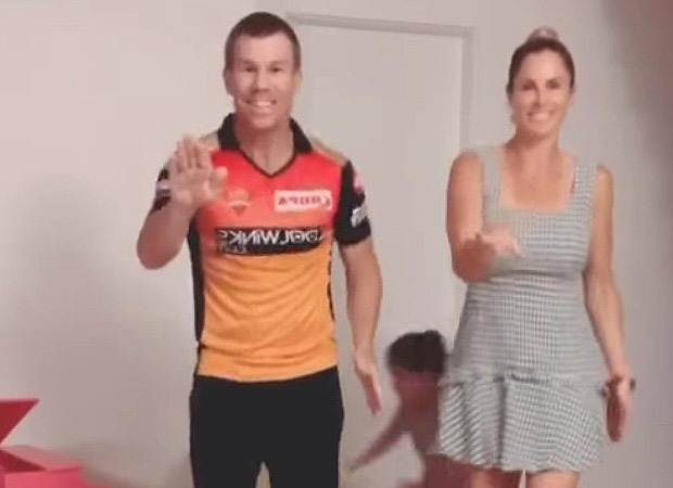 Australian cricketer David Warner and wife Candice dance to Allu Arjun