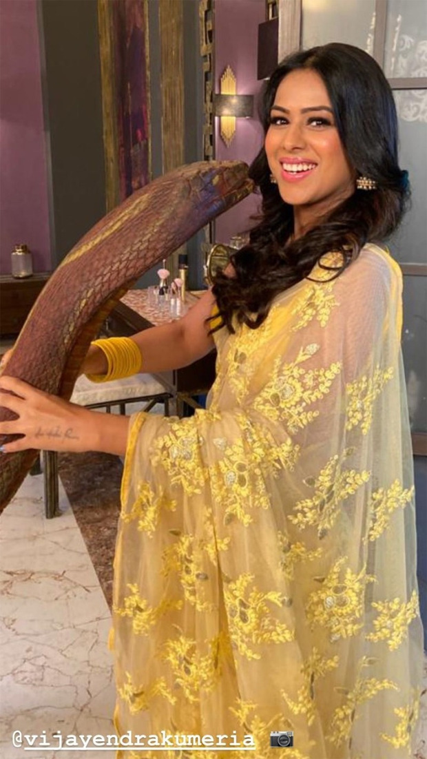 Naagin 4: Nia Sharma poses on the set with ‘Naagin’, Vijayendra Kumeria