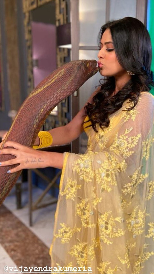 Naagin 4: Nia Sharma poses on the set with ‘Naagin’, Vijayendra Kumeria