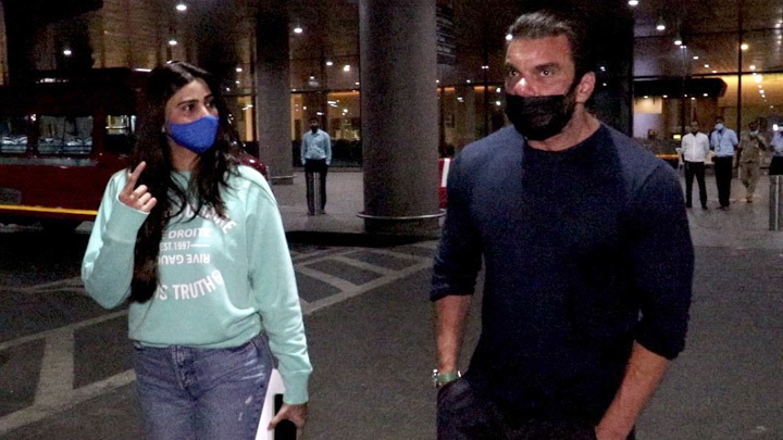 Daisy Shah and Sohail Khan spotted at the airport