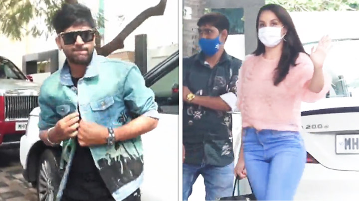 Guru Randhawa and Nora Fatehi spotted at T-Series office Guru Randhawa and Nora Fatehi spotted at T-Series office