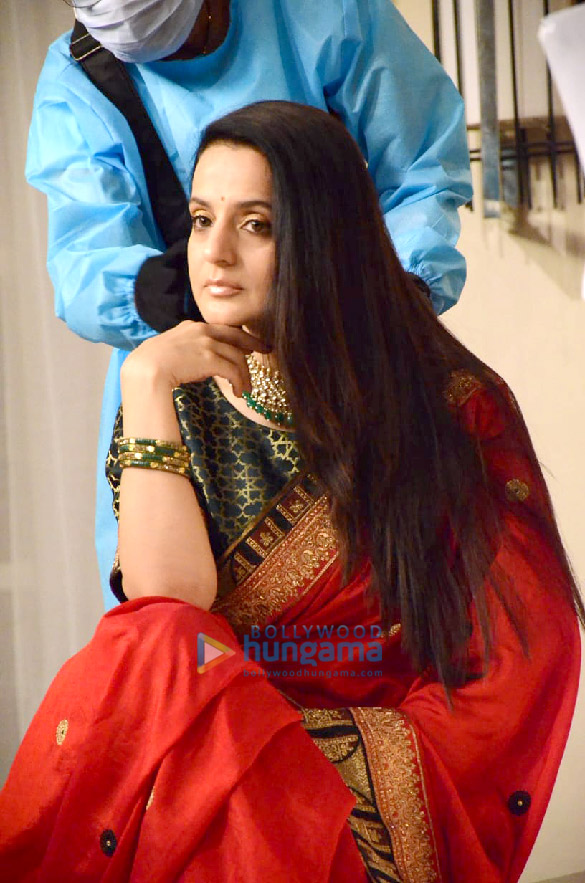 Photos: Ameesha Patel snapped during a photo shoot for the brand Ahuja Agarbatti