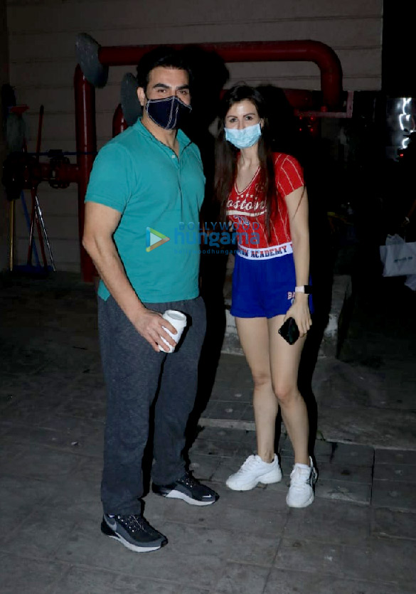 Photos: Arbaaz Khan and Georgia Andriani snapped in Bandra