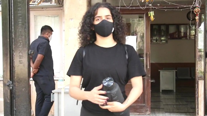 Sanya Malhotra spotted at Santacruz Sanya Malhotra spotted at Santacruz