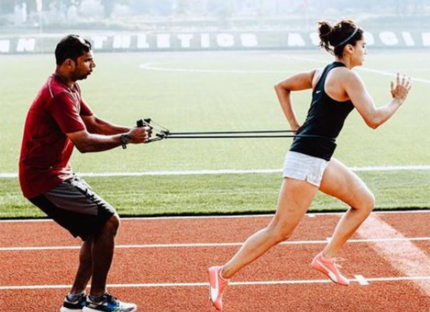 Taapsee Pannu shares glimpses from her intense training session on tracks for Rashmi Rocket