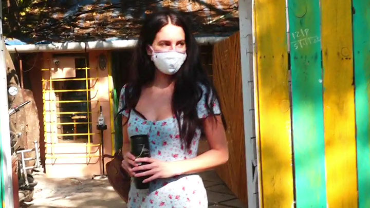 Isabelle Kaif snapped at factory studio versova