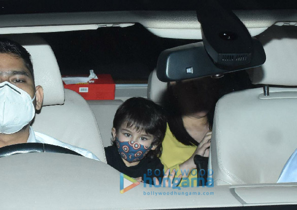 Photos: Kareena Kapoor Khan and Taimur Ali Khan snapped at Nikhil Dwivedi’s son’s birthday party