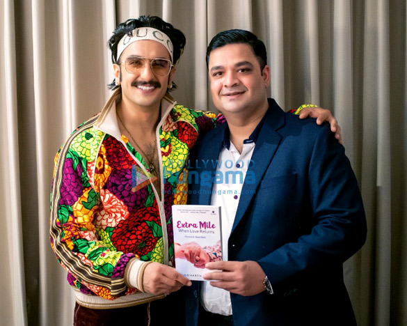 Photos: Ranveer Singh snapped at a launch of a novel ‘Extra Mile: When Love Returns’