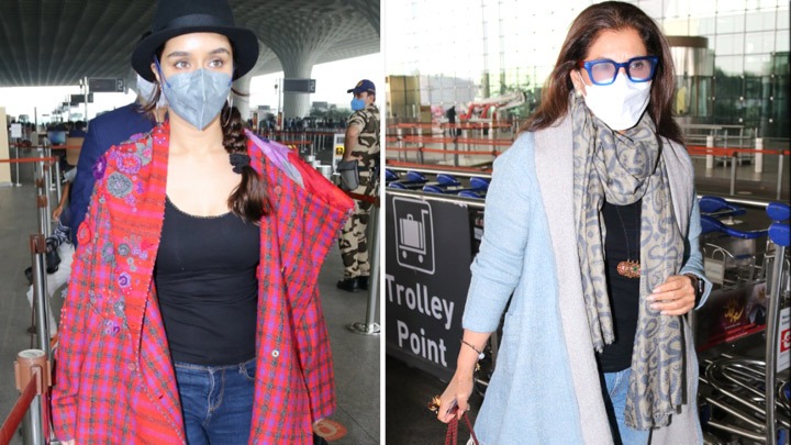 Spotted – Shraddha Kapoor and Dimple Kapadia at Airport Spotted - Shraddha Kapoor and Dimple Kapadia at Airport