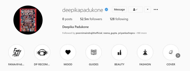 Deepika Padukone deletes all Instagram and Twitter posts before the New Year 