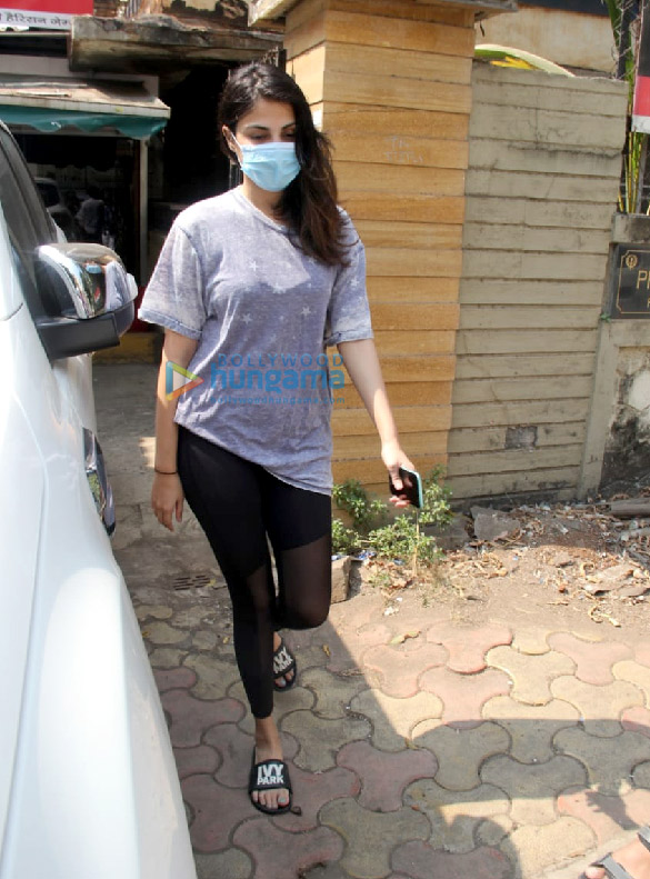 Photos: Rhea Chakraborty spotted with her brother at a gym in Santacruz