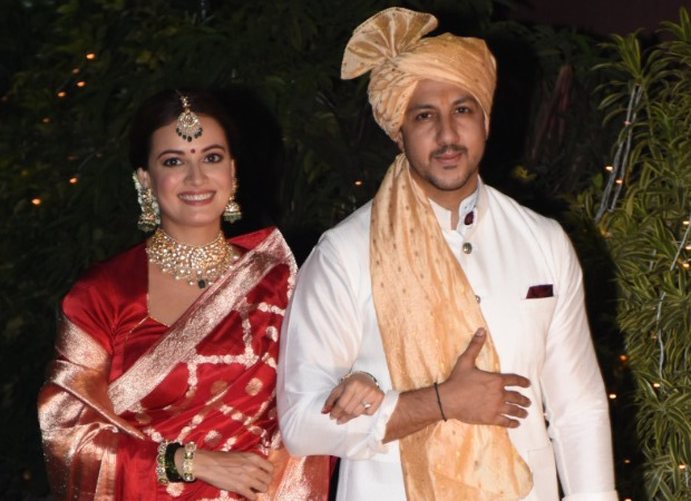 PICS: Dia Mirza and Vaibhav Rekhi pose for the paparazzi after their marriage ceremony