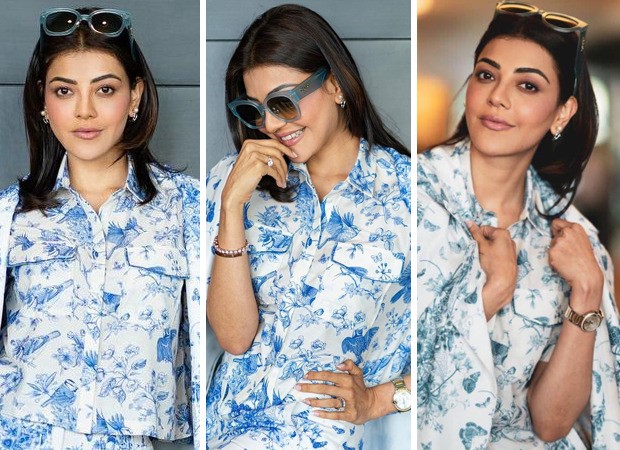 KajaL Aggarwal aces monotone trend with print-on-print powersuit worth Rs. 24,800 for Mosagallu promotions