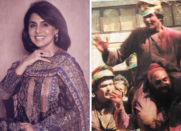 Neetu Kapoor shares an unseen picture of Rishi Kapoor and Amitabh Bachchan playing Holi