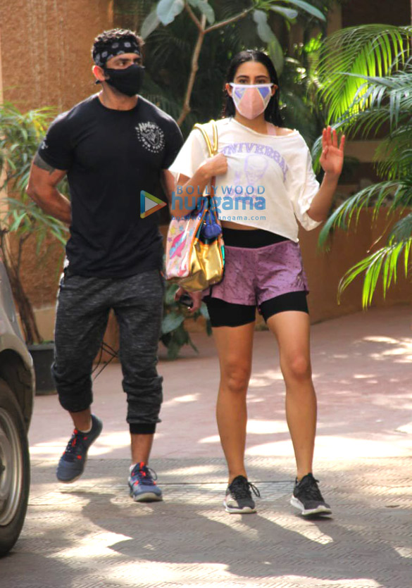 Photos: Sara Ali Khan spotted at the gym in Bandra