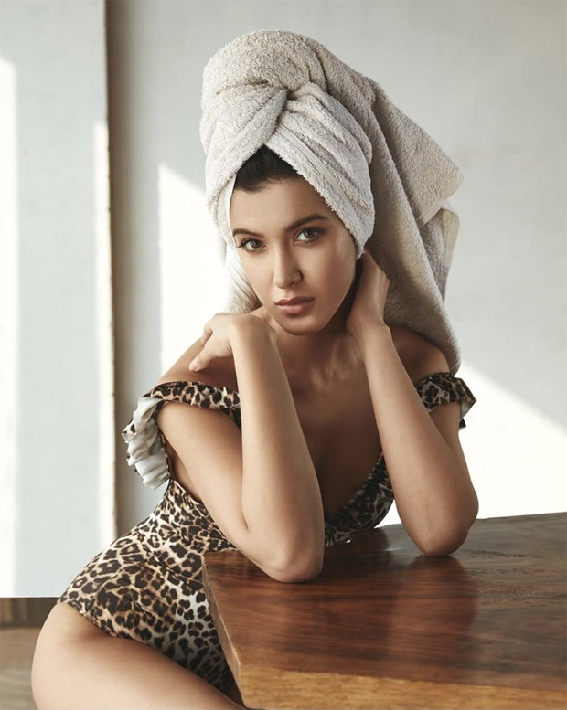 Shanaya Kapoor sizzles in leopard print off-shoulder bodysuit