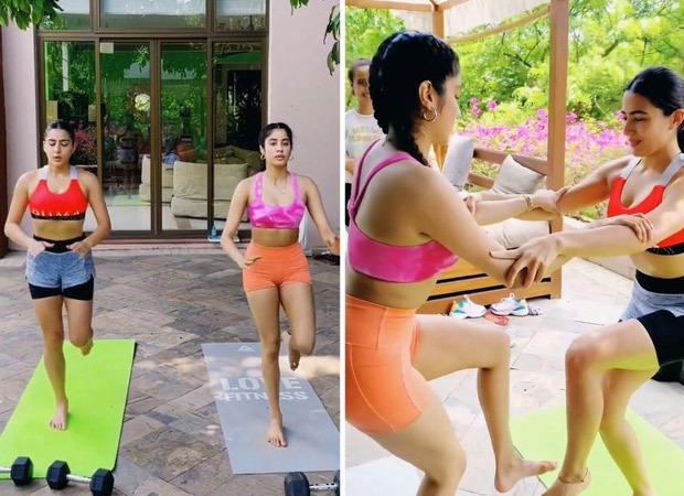 बॉलीवुड के युवा सितारे सारा अली खान और जान्हवी कपूर ने किया काम;  वीडियो देखेंा