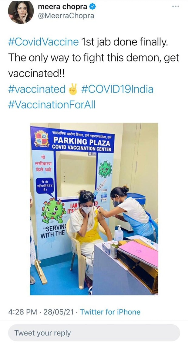 SHOCKING Section 375 actress Meera Chopra poses as a frontline worker and gets vaccinated deletes post after controversy erupts 3
