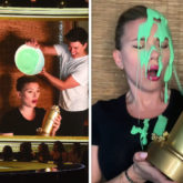 Scarlett Johansson gets slimed by husband Colin Jost while she receives Generation Award at MTV Movie and TV Awards 2021