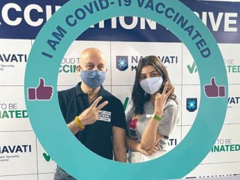 Kajal Aggarwal takes the first jab of COVID vaccine; bumps into Anupam Kher at the vaccination center Kajal Aggarwal takes the first jab of COVID vaccine; bumps into Anupam Kher at the vaccination center