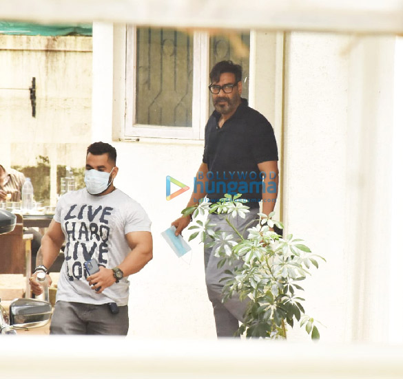 Photos: Ajay Devgn spotted at a dubbing studio in Juhu