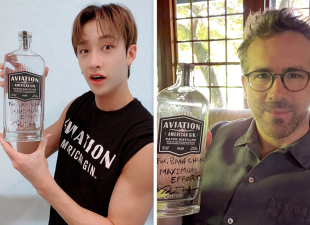 Stray Kids’ Bang Chan receives autographed Aviation Gin from Ryan